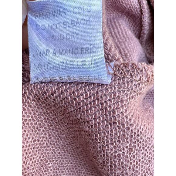 GUC IJOAH Dusty Pink Zip Up Jacket Crisscross Lacing Large - Picture 8 of 9